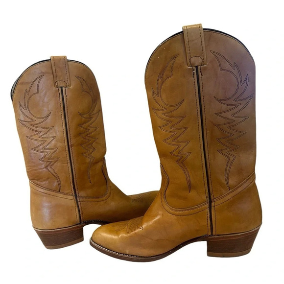 Men’s vintage Western Bullrider size 11 cowboy boots in excellent vintage cond - Picture 2 of 13